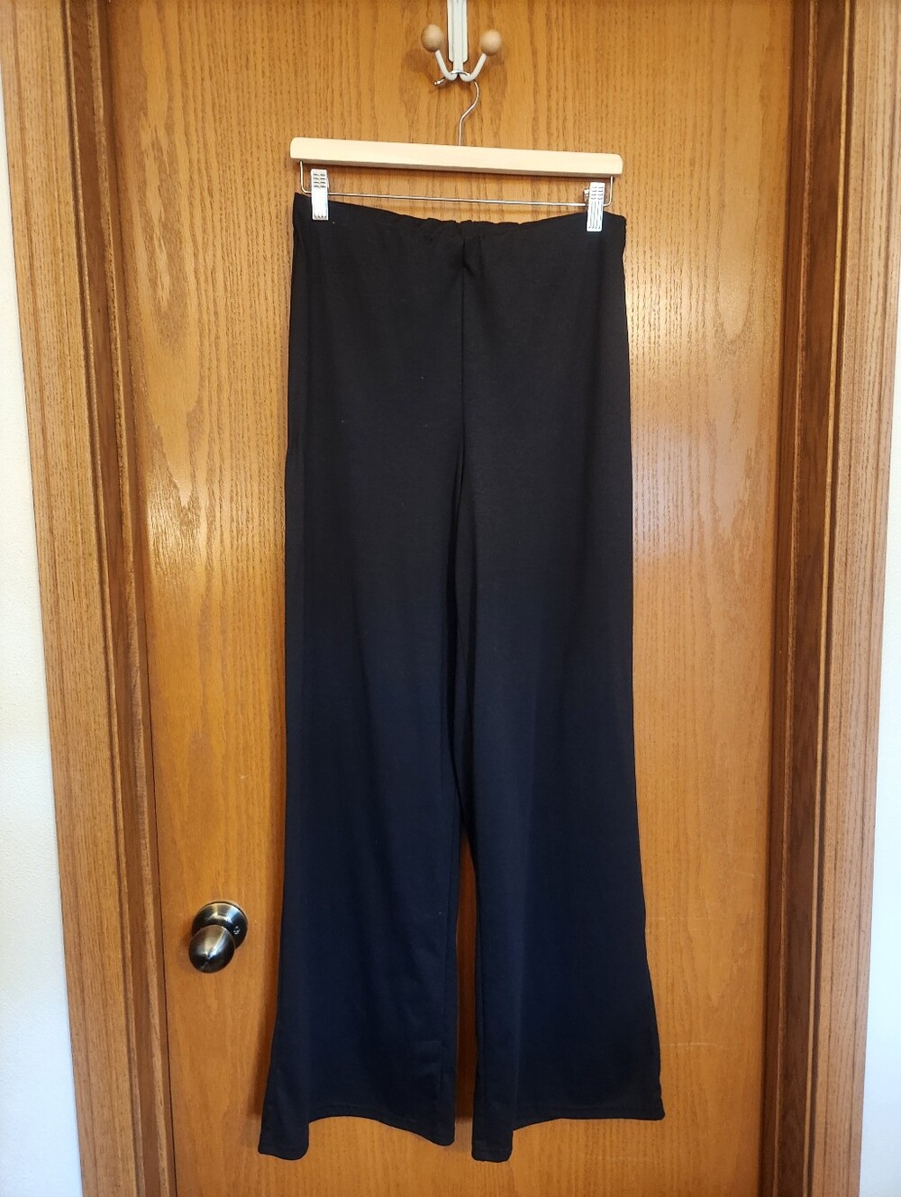 H&M Black Wide-Leg High-Waist Pants